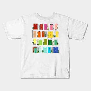 Mod doors rainbow Kids T-Shirt